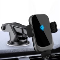 Premium OEM Touch Control 10W 15W Qi Quick Wireless Phone Charger Automatic Induction Fast Wireless Charge for Car